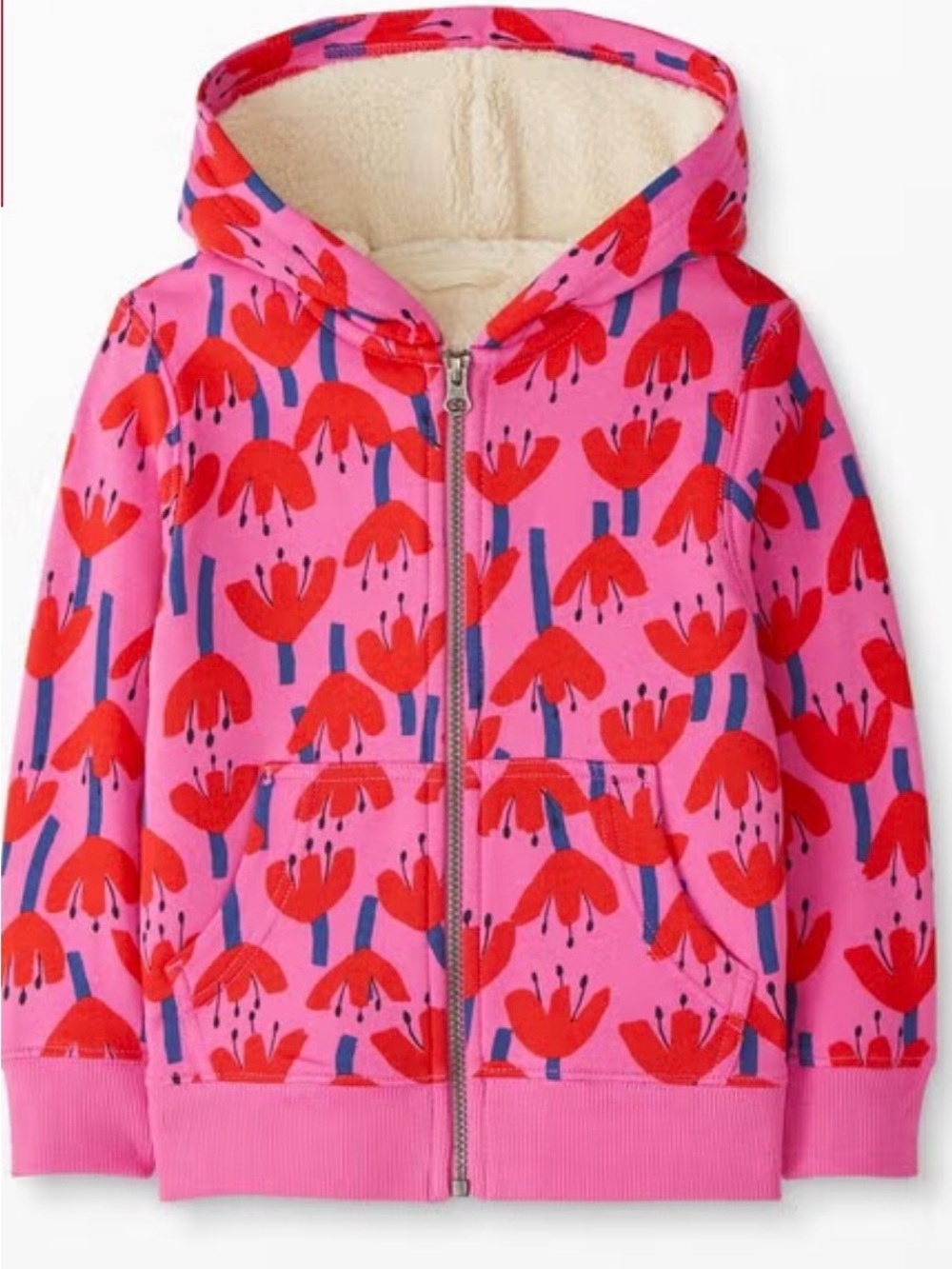 Hannah Anderson Faux Shearling French Terry Hoodie. Sz: 10. Never Worn!